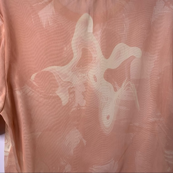 FABLETICS Nayeli Mesh Crop Short Sleeve Marble Pattern Workout Top - Picture 11 of 12